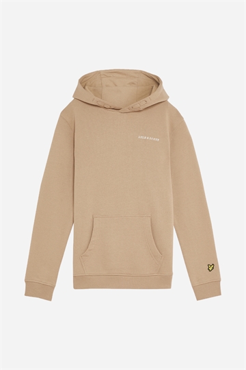 Lyle & Scott Script Embroidered Hoodie - Sand Storm